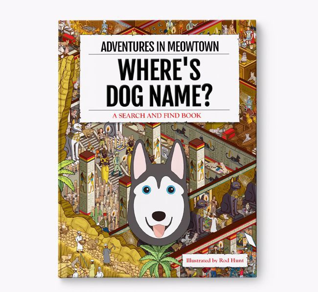 Personalised Siberian Husky Book: Where's Dog Name? Volume 2